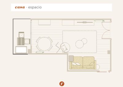 Imagen Plano-proyecto-decorativo-salon-Calidez-Bohemia